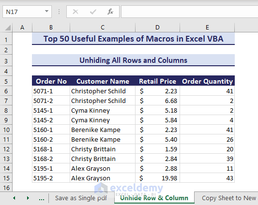 Learn Excel Macros & VBA Programming (Free Tutorial & 50++ Examples) - ExcelDemy (108) Learn Excel Macros & VBA Programming (Free Tutorial & 50++ Examples) - ExcelDemy (108)