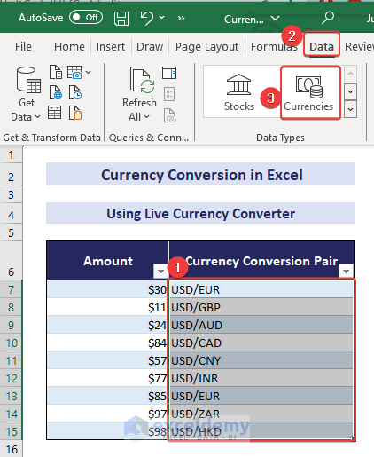 How to Convert Currencies in Excel (7 Methods) - ExcelDemy (14) How to Convert Currencies in Excel (7 Methods) - ExcelDemy (14)