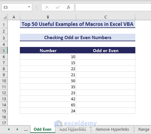 Learn Excel Macros & VBA Programming (Free Tutorial & 50++ Examples) - ExcelDemy (134) Learn Excel Macros & VBA Programming (Free Tutorial & 50++ Examples) - ExcelDemy (134)