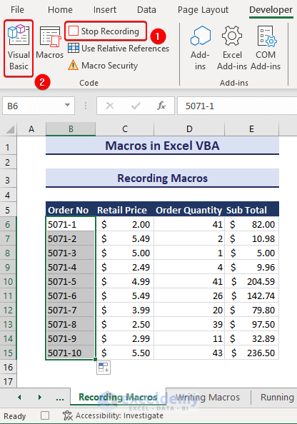 Learn Excel Macros & VBA Programming (Free Tutorial & 50++ Examples) - ExcelDemy (15) Learn Excel Macros & VBA Programming (Free Tutorial & 50++ Examples) - ExcelDemy (15)