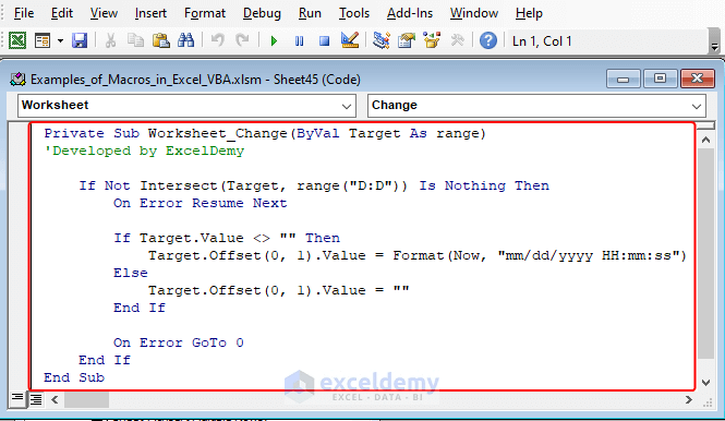 Learn Excel Macros & VBA Programming (Free Tutorial & 50++ Examples) - ExcelDemy (149) Learn Excel Macros & VBA Programming (Free Tutorial & 50++ Examples) - ExcelDemy (149)