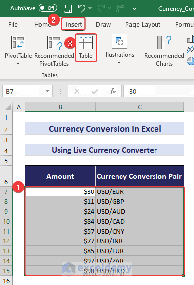 How to Convert Currencies in Excel (7 Methods) - ExcelDemy (12) How to Convert Currencies in Excel (7 Methods) - ExcelDemy (12)