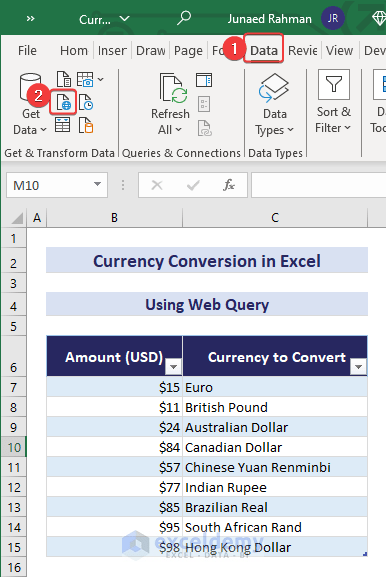 How to Convert Currencies in Excel (7 Methods) - ExcelDemy (21) How to Convert Currencies in Excel (7 Methods) - ExcelDemy (21)