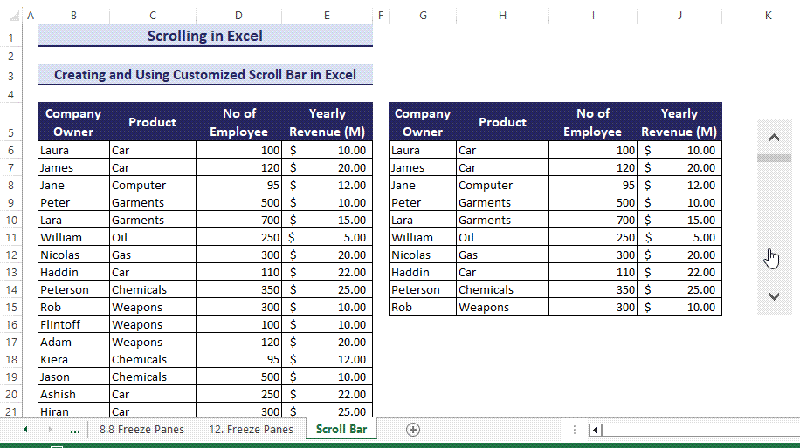 Excel Scrolling Master The Scroll Bar For Easy Navigation Excel - Download Elegant Light Background | 4K