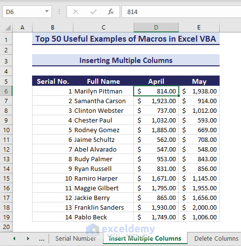Learn Excel Macros & VBA Programming (Free Tutorial & 50++ Examples) - ExcelDemy (58) Learn Excel Macros & VBA Programming (Free Tutorial & 50++ Examples) - ExcelDemy (58)