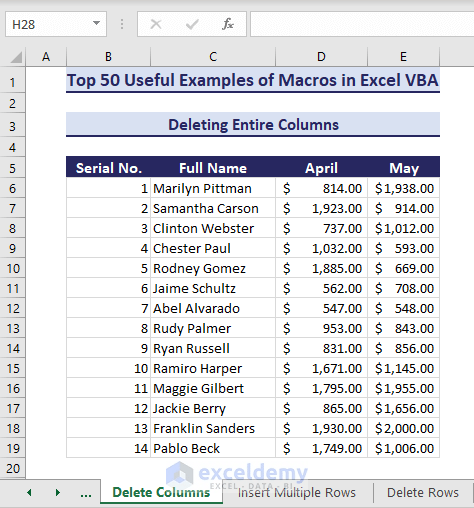 Learn Excel Macros & VBA Programming (Free Tutorial & 50++ Examples) - ExcelDemy (61) Learn Excel Macros & VBA Programming (Free Tutorial & 50++ Examples) - ExcelDemy (61)