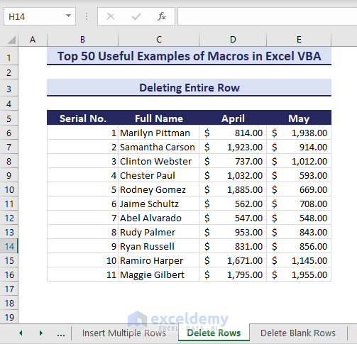 Learn Excel Macros & VBA Programming (Free Tutorial & 50++ Examples) - ExcelDemy (67) Learn Excel Macros & VBA Programming (Free Tutorial & 50++ Examples) - ExcelDemy (67)