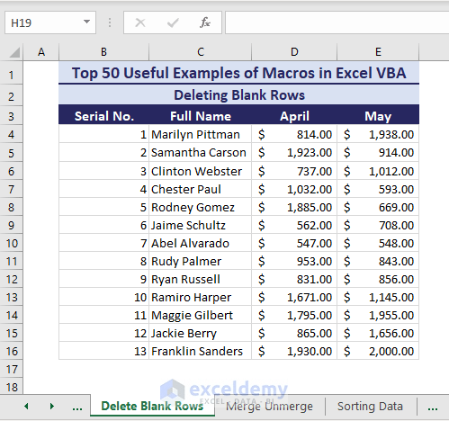 Learn Excel Macros & VBA Programming (Free Tutorial & 50++ Examples) - ExcelDemy (69) Learn Excel Macros & VBA Programming (Free Tutorial & 50++ Examples) - ExcelDemy (69)