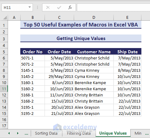 Learn Excel Macros & VBA Programming (Free Tutorial & 50++ Examples) - ExcelDemy (76) Learn Excel Macros & VBA Programming (Free Tutorial & 50++ Examples) - ExcelDemy (76)