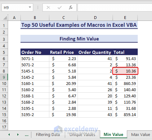 Learn Excel Macros & VBA Programming (Free Tutorial & 50++ Examples) - ExcelDemy (79) Learn Excel Macros & VBA Programming (Free Tutorial & 50++ Examples) - ExcelDemy (79)