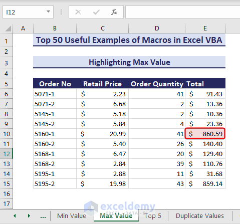 Learn Excel Macros & VBA Programming (Free Tutorial & 50++ Examples) - ExcelDemy (80) Learn Excel Macros & VBA Programming (Free Tutorial & 50++ Examples) - ExcelDemy (80)