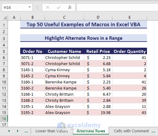 Learn Excel Macros & VBA Programming (Free Tutorial & 50++ Examples) - ExcelDemy (89) Learn Excel Macros & VBA Programming (Free Tutorial & 50++ Examples) - ExcelDemy (89)