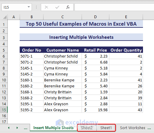 Learn Excel Macros & VBA Programming (Free Tutorial & 50++ Examples) - ExcelDemy (98) Learn Excel Macros & VBA Programming (Free Tutorial & 50++ Examples) - ExcelDemy (98)