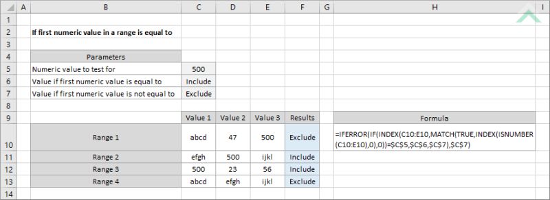 Get First Numeric Value In A Range Excel Formula Exceljet - Best Ocean Backgrounds in Desktop