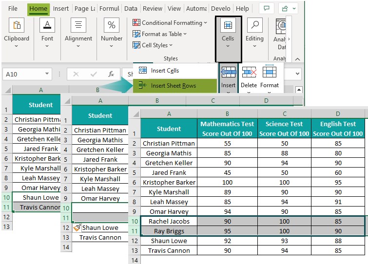 Excel Tutorial How To Add A Row In Between Rows In Excel - High Quality Geometric Illustration - Desktop