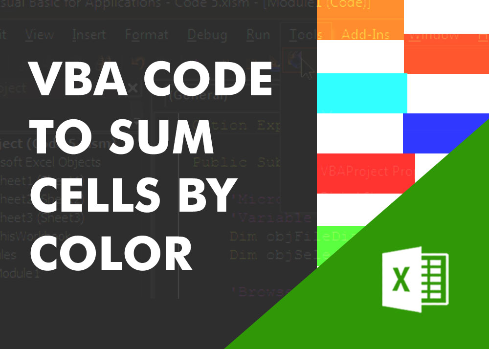 As we all know, excel by default has no formula or feature to calculate . Vba Code That Will Sum Cells By Its Color Through Excel Function