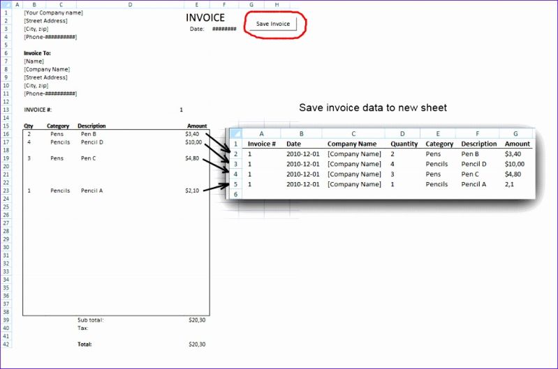 How To Transfer Data To Invoice Template Automatically With Excel Vba - Elegant Abstract Picture - Desktop