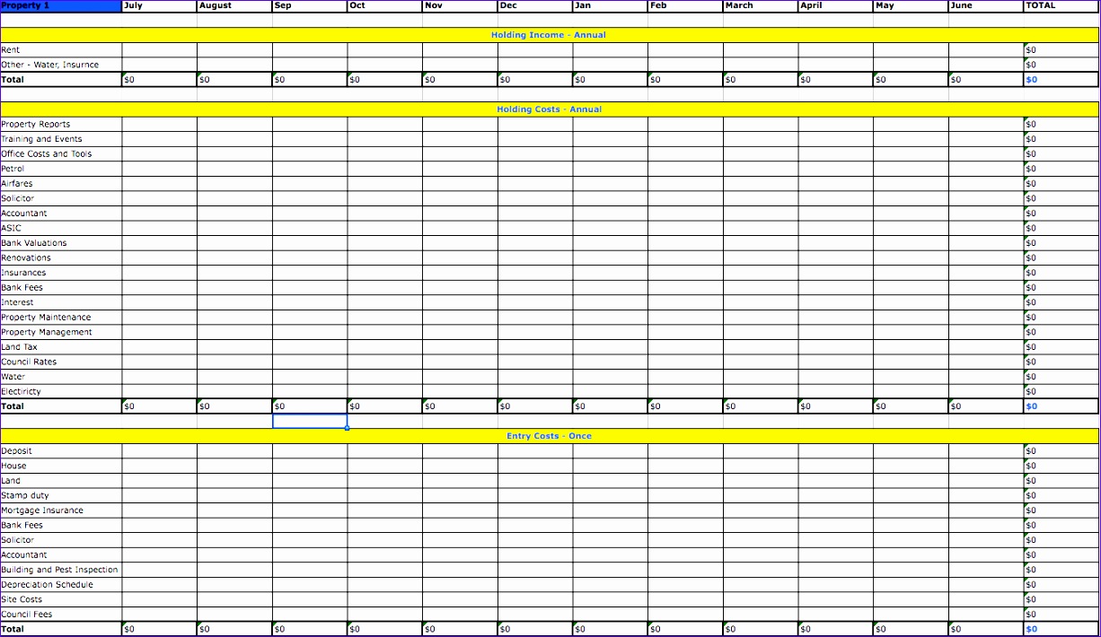 12 worksheet template excel