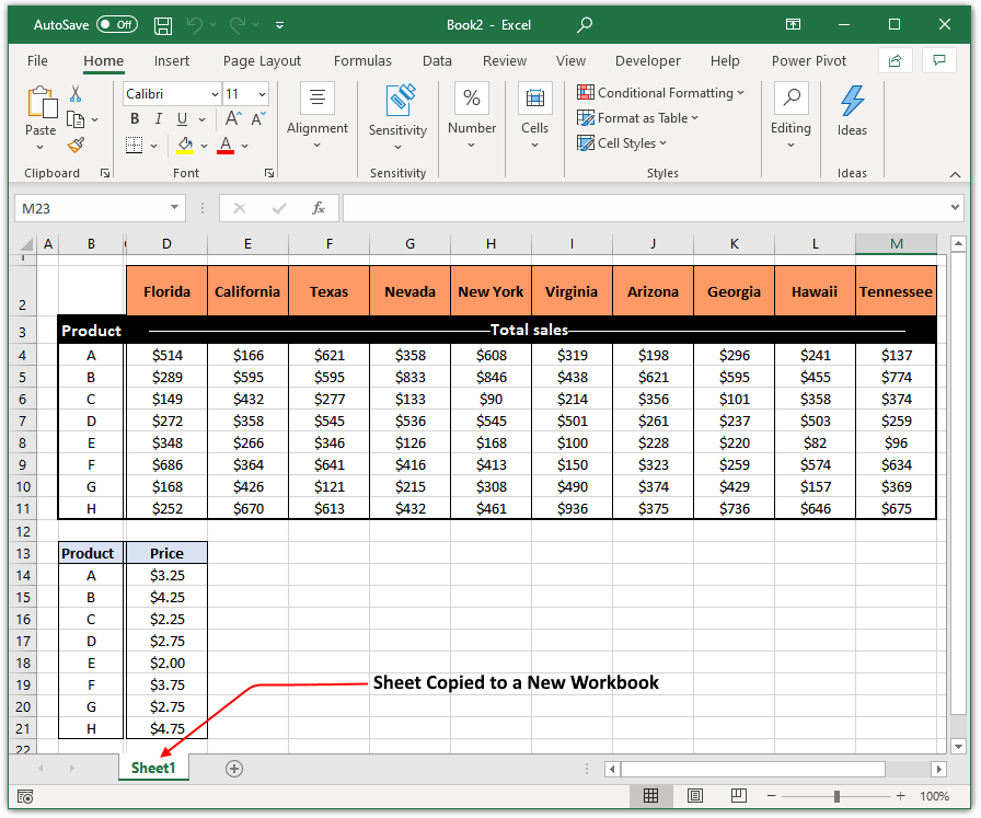 How to copy and duplicate a sheet in excel