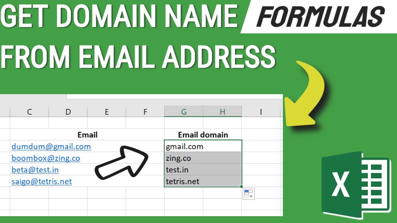How to get domain name from email address