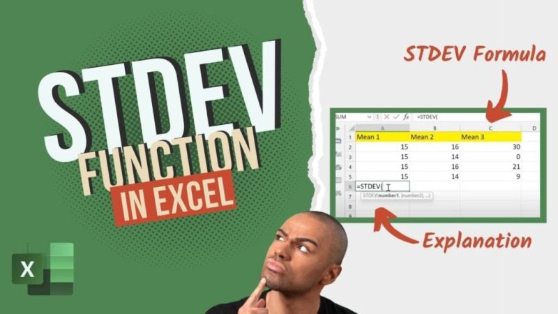 How To Use Excel The Stdev S Function - High Resolution City Backgrounds for Desktop