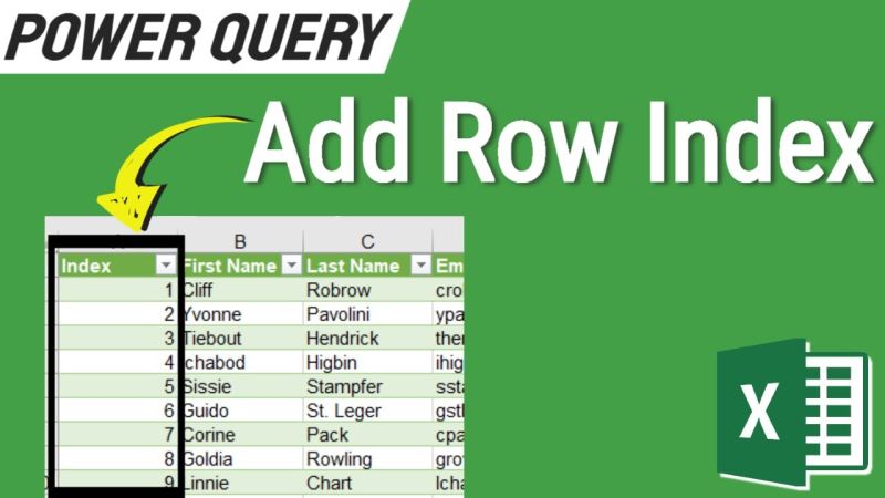 Add Row Index In Power Query Add Index Column Exceltutorial - Best Vintage Designs in Full HD