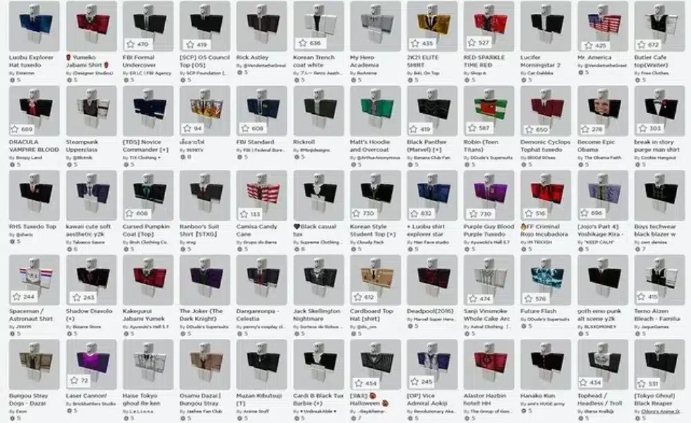Roblox Classic Clothing Finder Discover And Reuse Iconic Outfits Guide Roblox View A Users Previous Outfits 2.webp