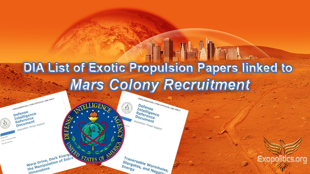 Resultado de imagem para DIA List of Exotic Propulsion Papers linked to Mars Colony Recruitment