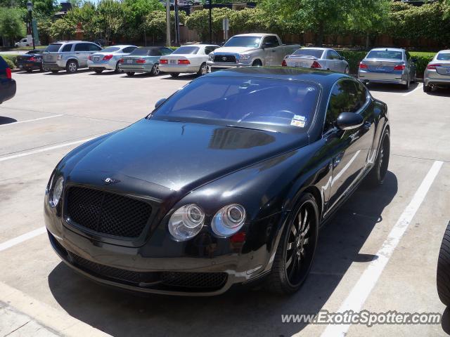 Bentley continental spotted in houston, texas on 04/24/2010