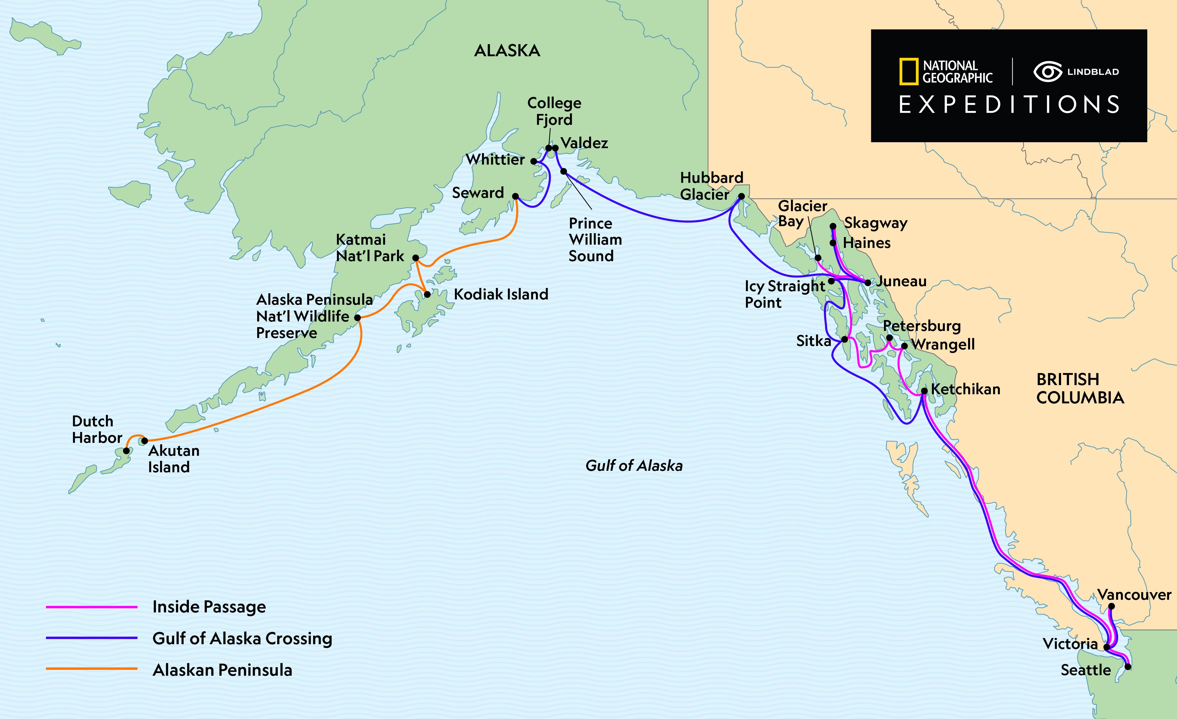 Alaska Cruise Ship Route Map Insiderpuj Com.