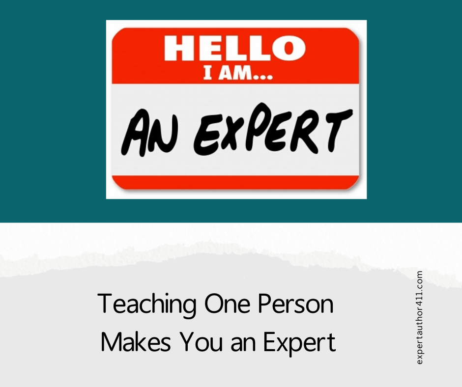 Teaching one person makes you an expert
