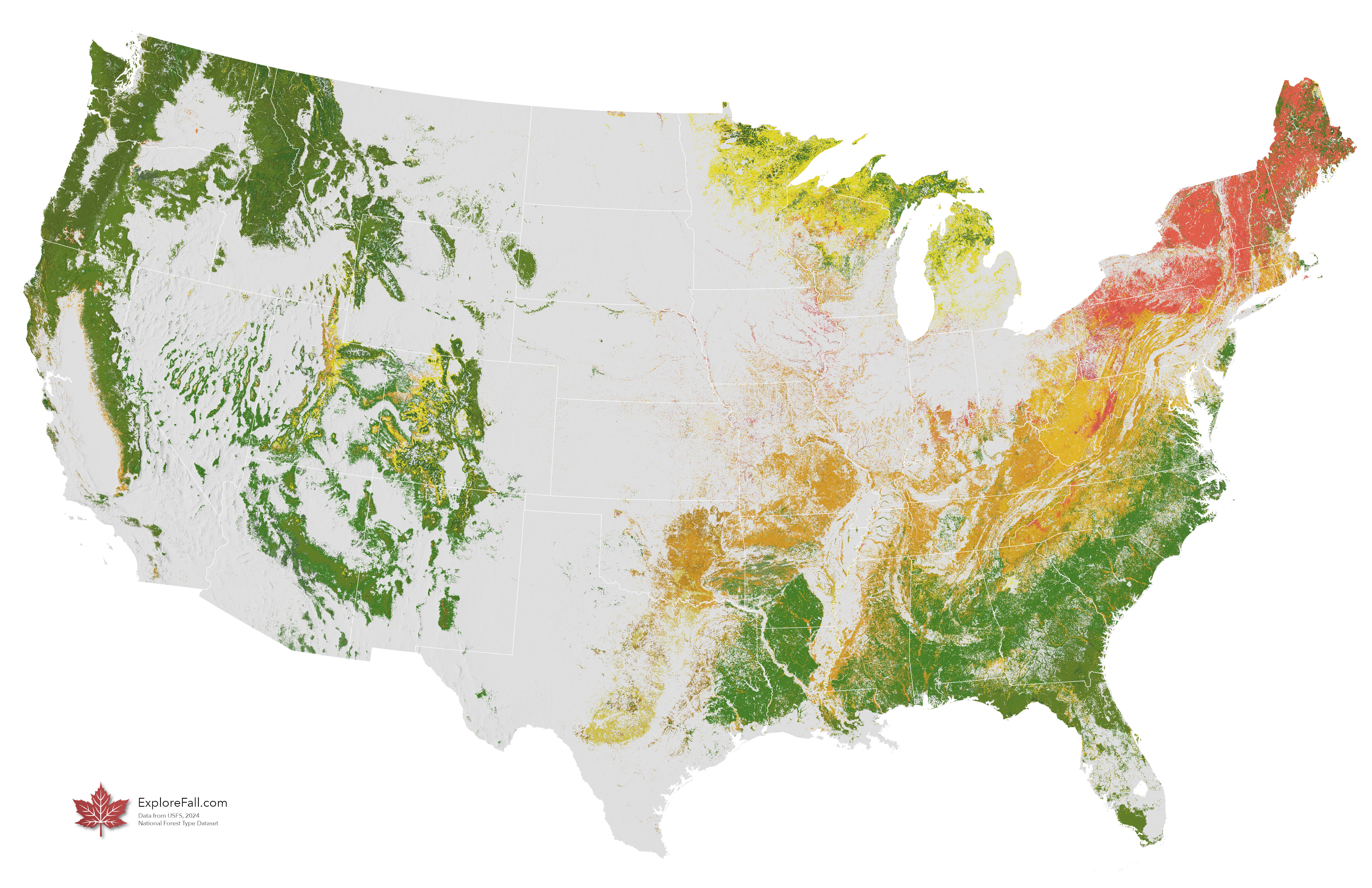 Current Foliage Map Of The Usa The Best Times And Places To See Fall Fc National Overview 