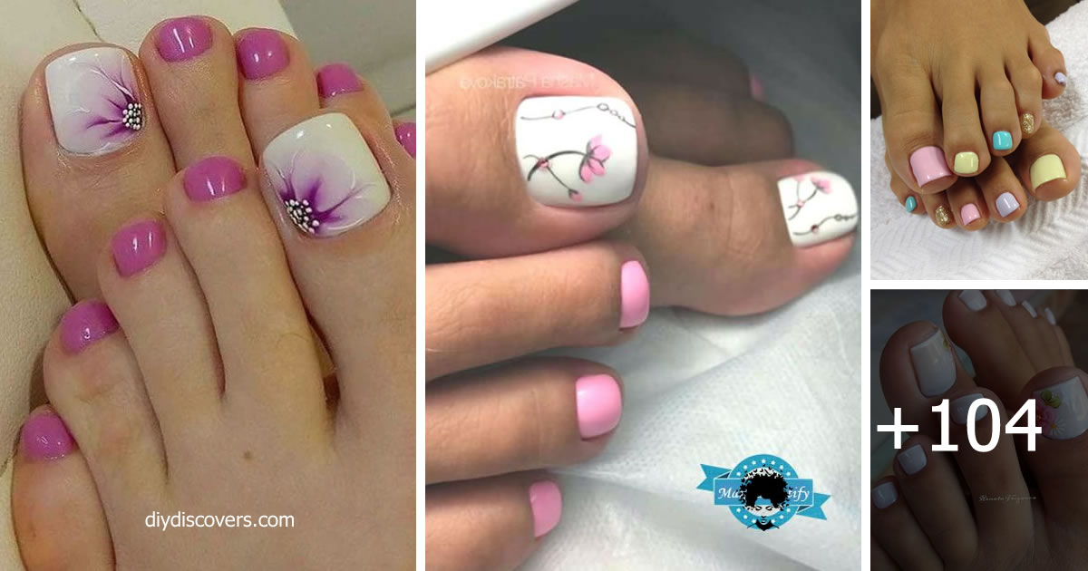 108 spring toe nail art designs