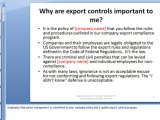 Sample Export Training Presentation Itar Export Compliance