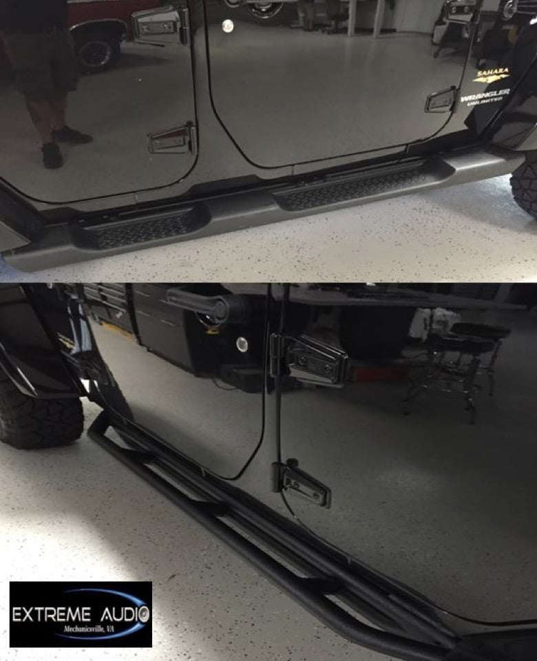 Jeep Wrangler Audio and Steps