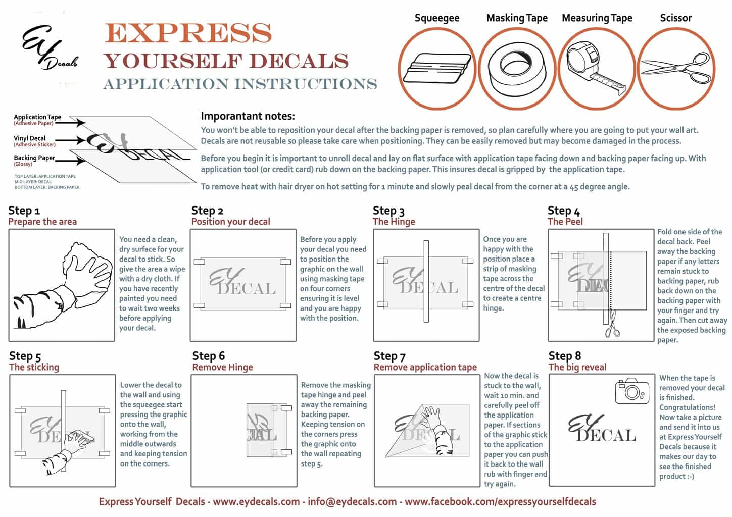 colour application wall art wall decals wall stickers