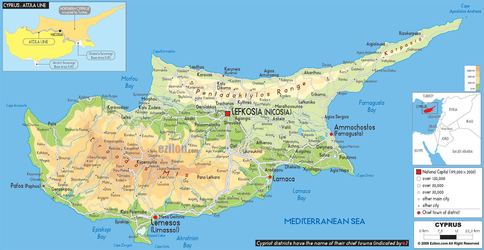 Cyprus Schengen 2026 The Top 10 Places To Visit In Cyprus Wandering Cyprus Physical Map 