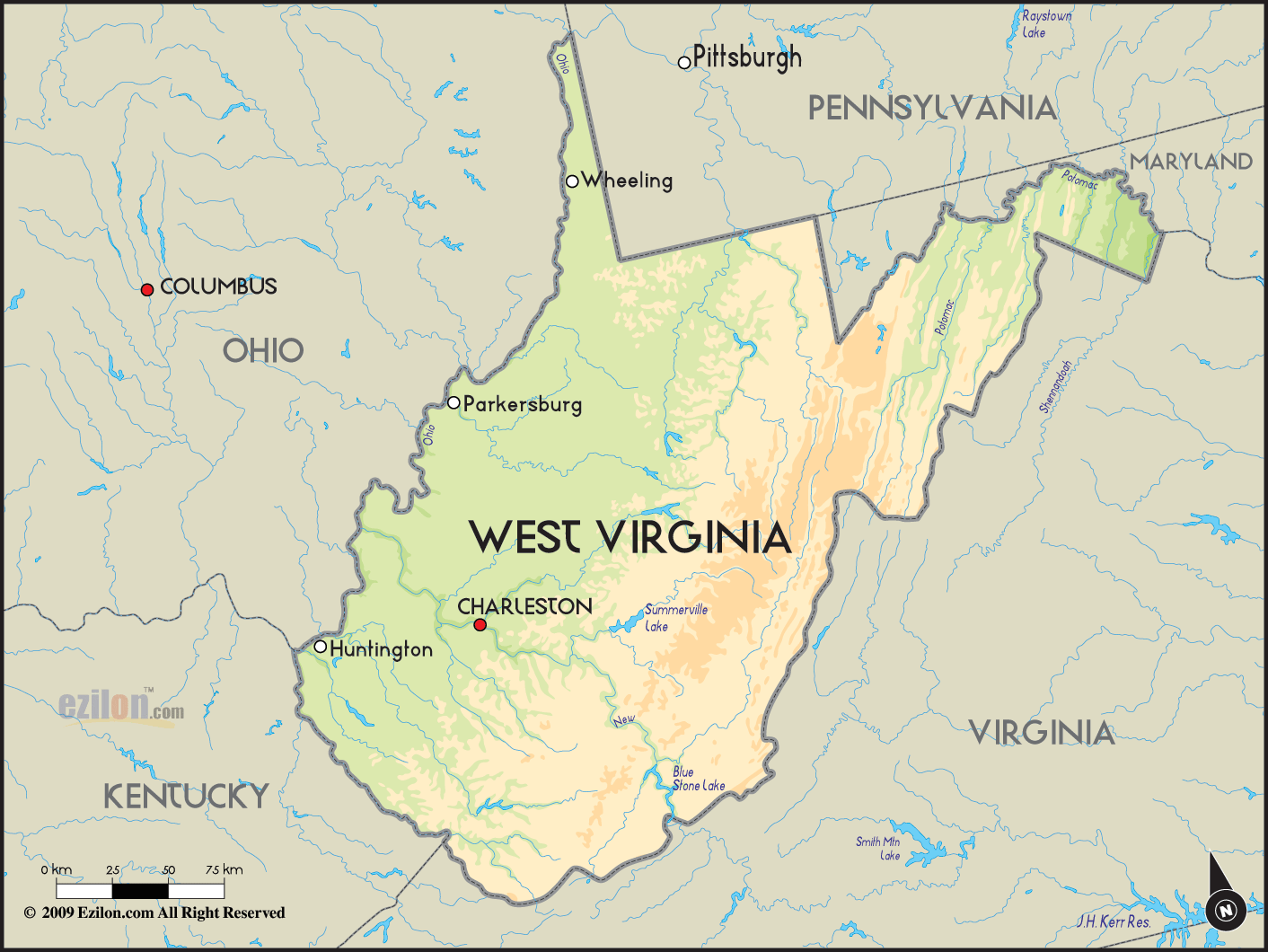 Directions To West Virginia Border At James Fields Blog West Virginia Simple 