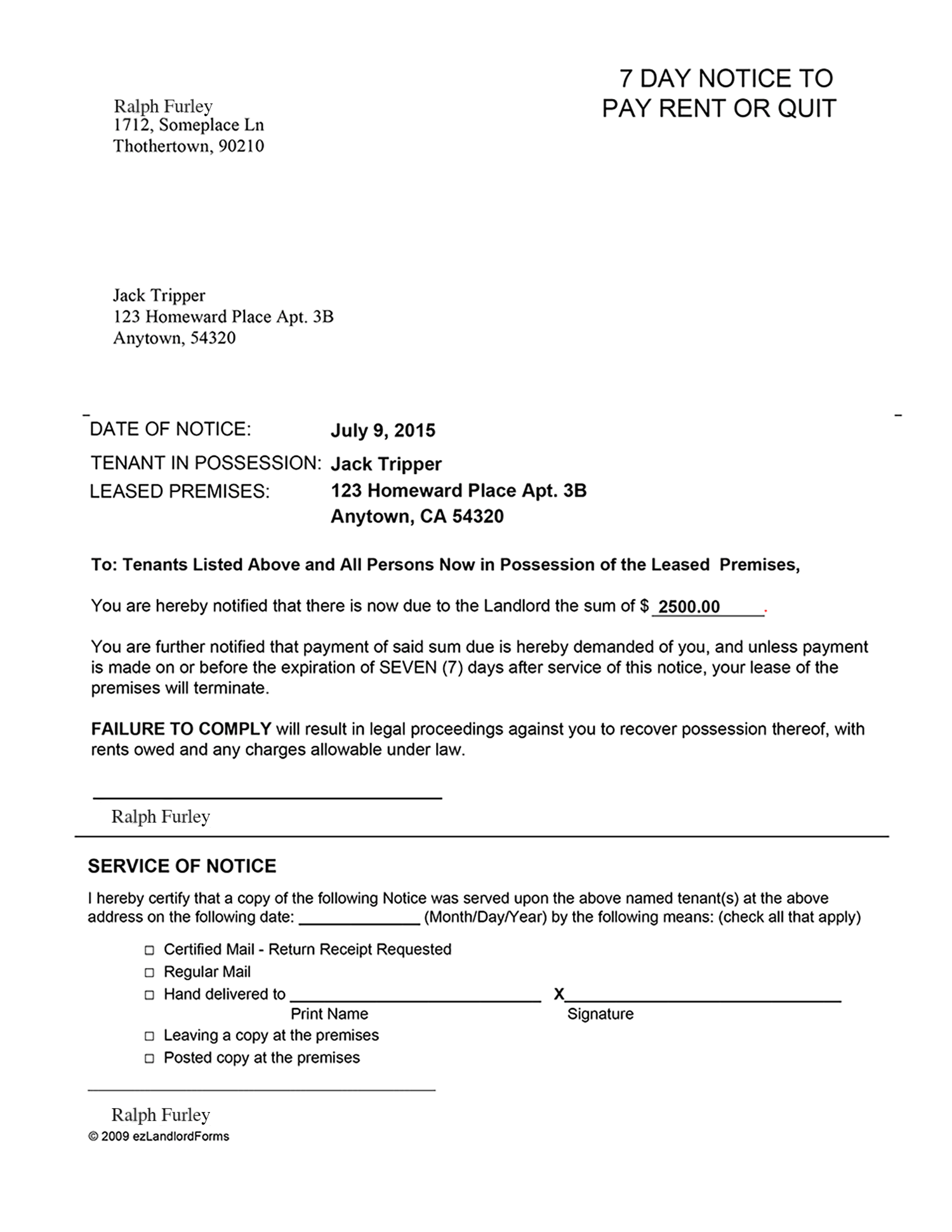 florida 60 day notice to vacate template master template