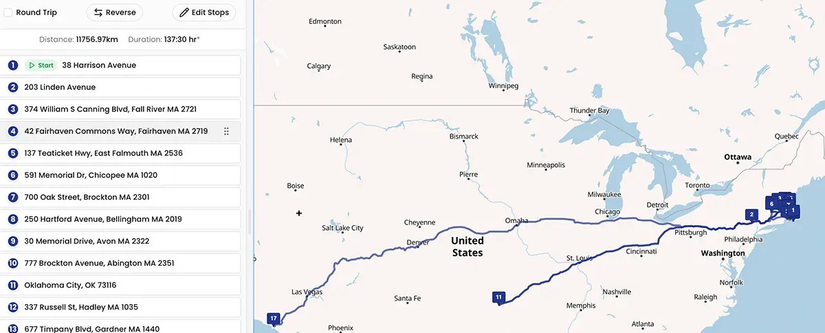 Free Road Trip Planner With Multiple Stops Plan Your Perfect Route In Roadtrip.