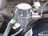 4 6l 5 4l Ford F 150 Evap Purge Valve Replacement The problem is that the bracket around the canister.