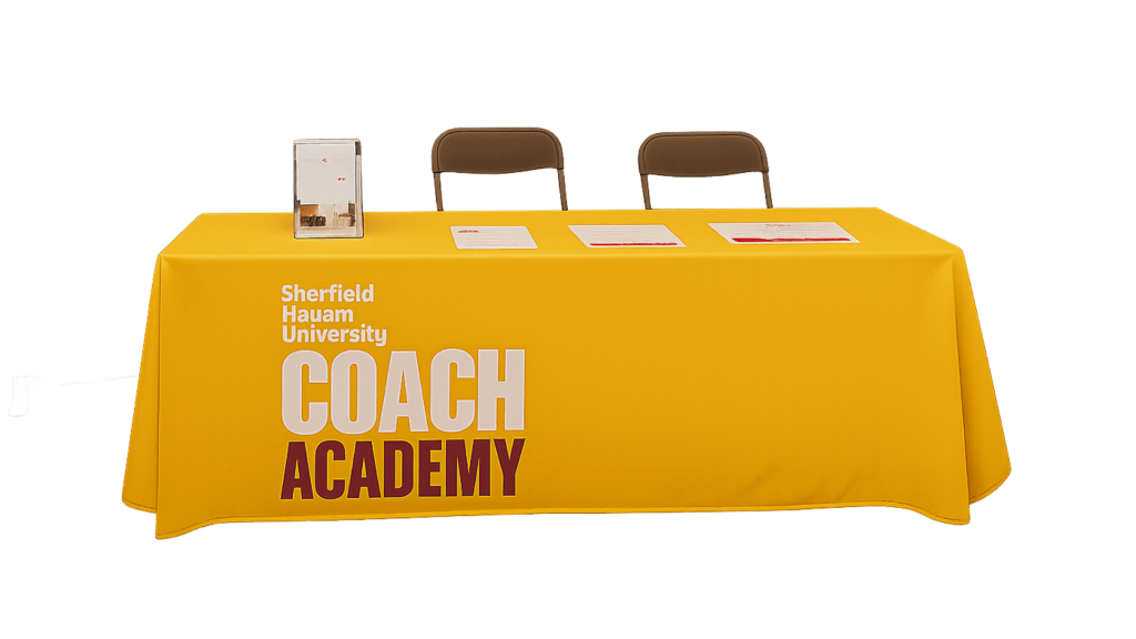 Custom Branded and Printed Tablecloth for Sherfield Hauam University