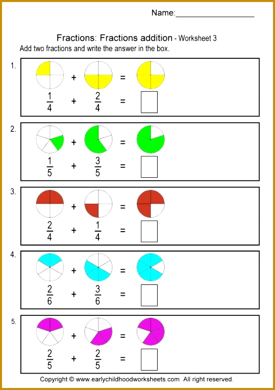 6 adding fractions with unlike denominators worksheets