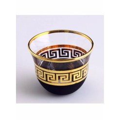 6 Pcs Labyrinth Arabic Coffee-Mirra Cups Set