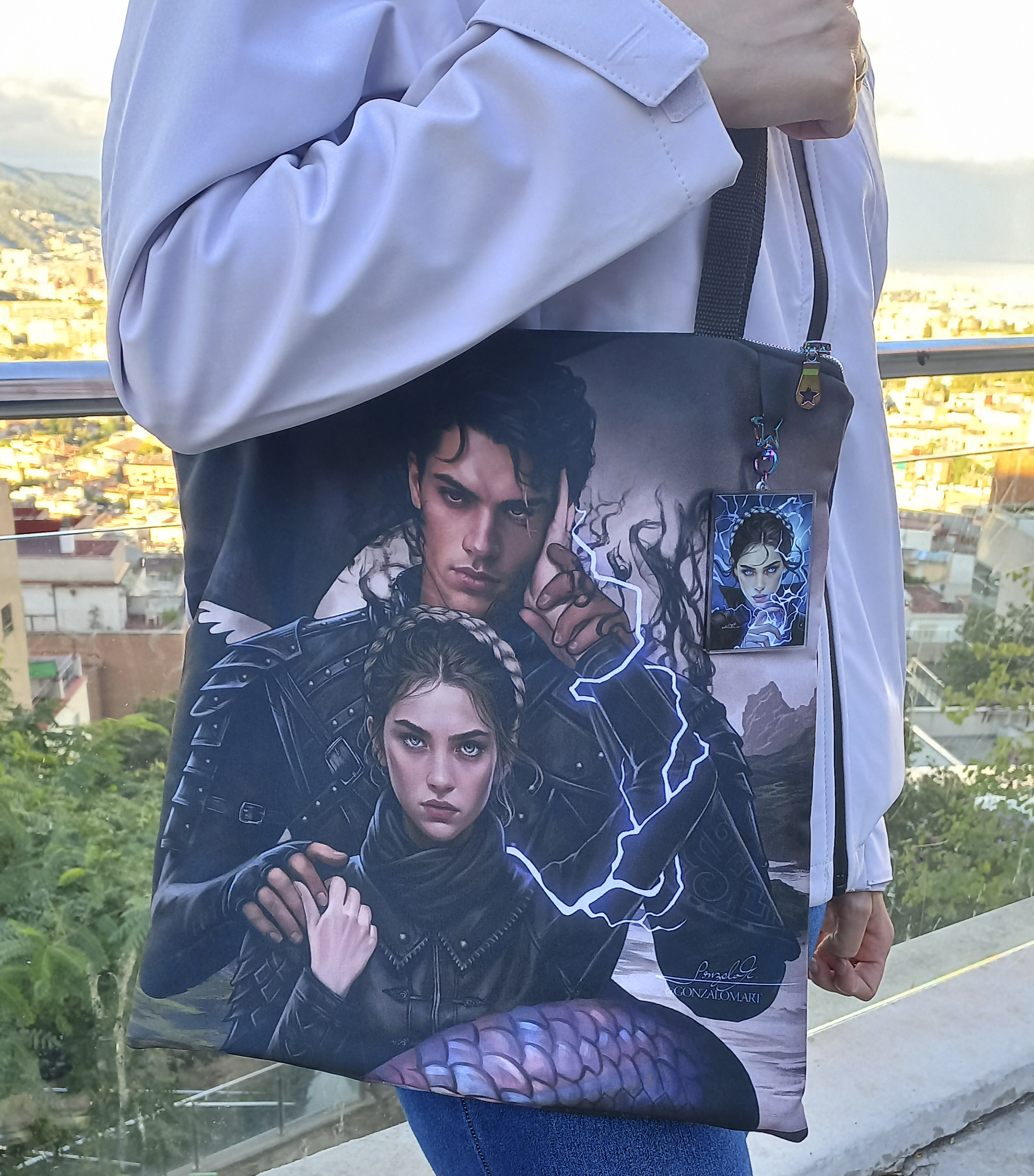 Xaden y Violet - Tote bag c/ Cremallera