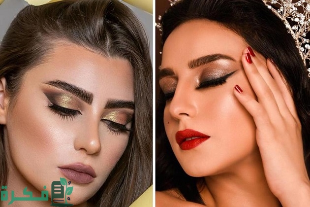 مكياج يناسب فستان رصاصي