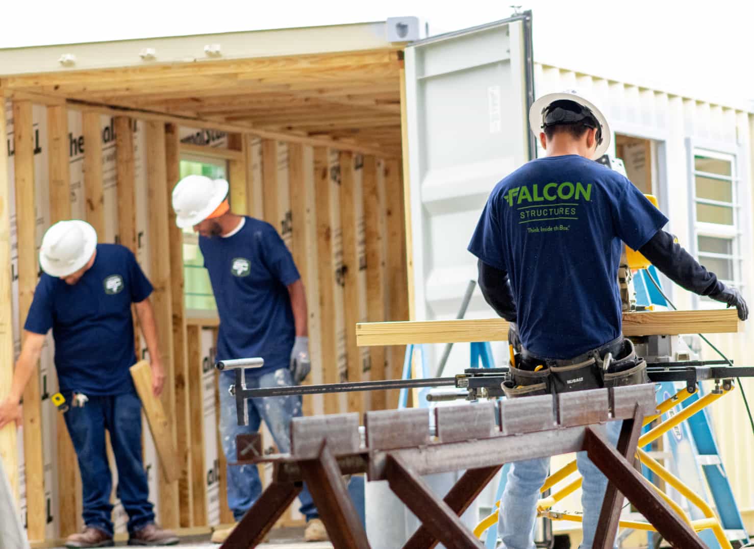 Custom Shipping Container Projects Falcon Structures - Artistic Minimal Illustration - HD