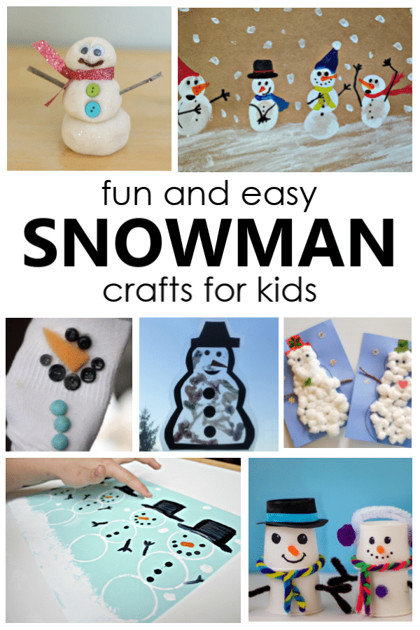 Remember, you can grab a free printable of this activity at the bottom of this post. 12 Fun And Easy Snowman Crafts For Kids