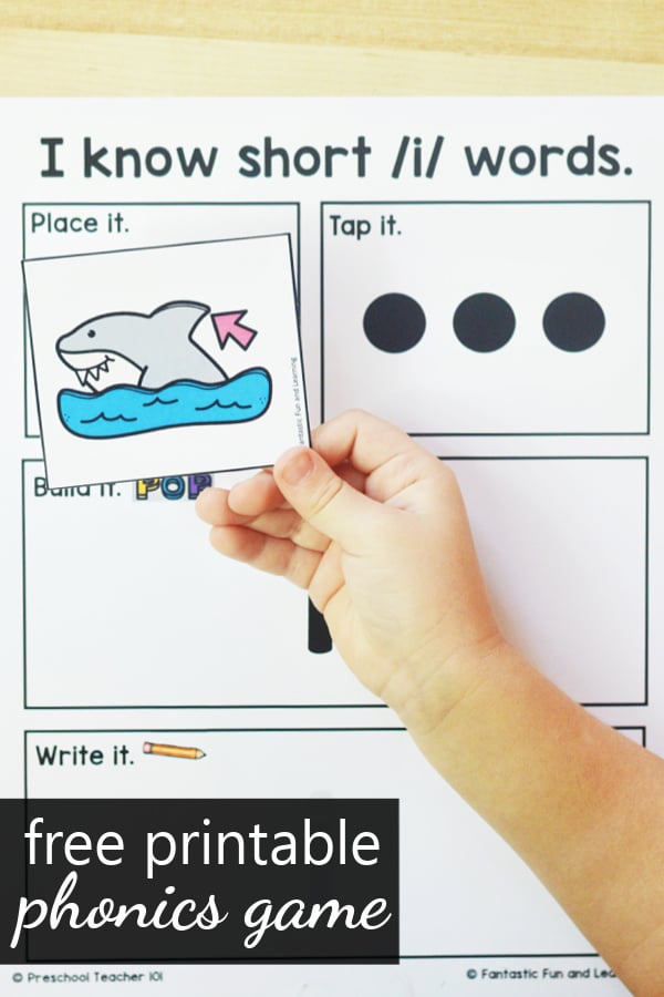 short i cvc word building phonics game fantastic fun learning