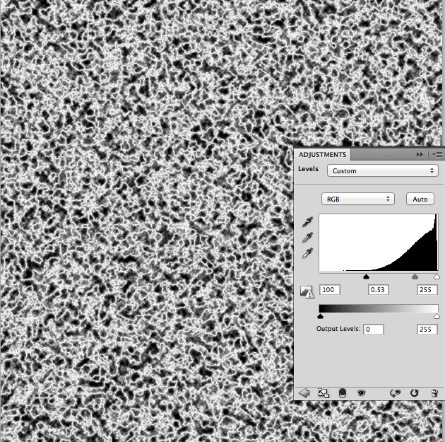 Applying levels to difference clouds